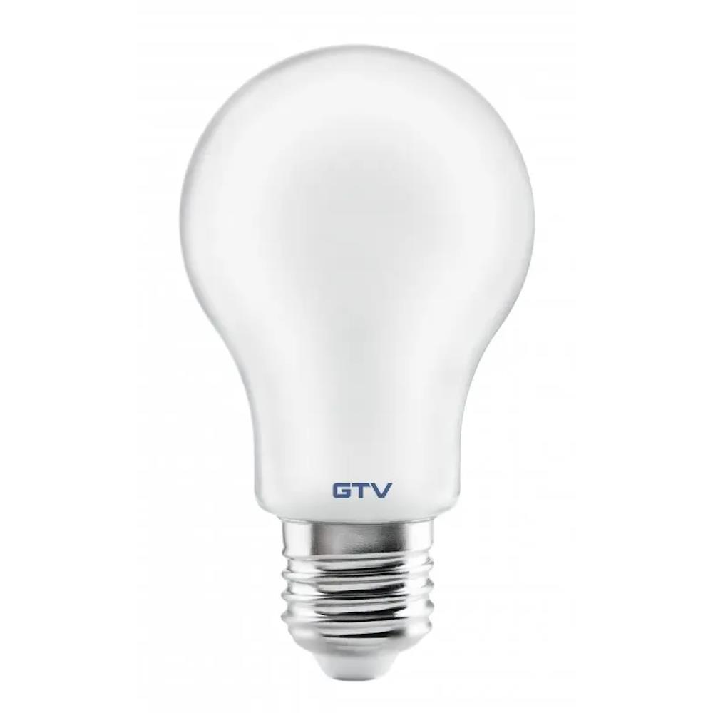 LD-A60FLE8M-40 LED лампа 8W, E27, 4000K, AC220-240V, 800lm, 360°, milky FILAMENT GTV