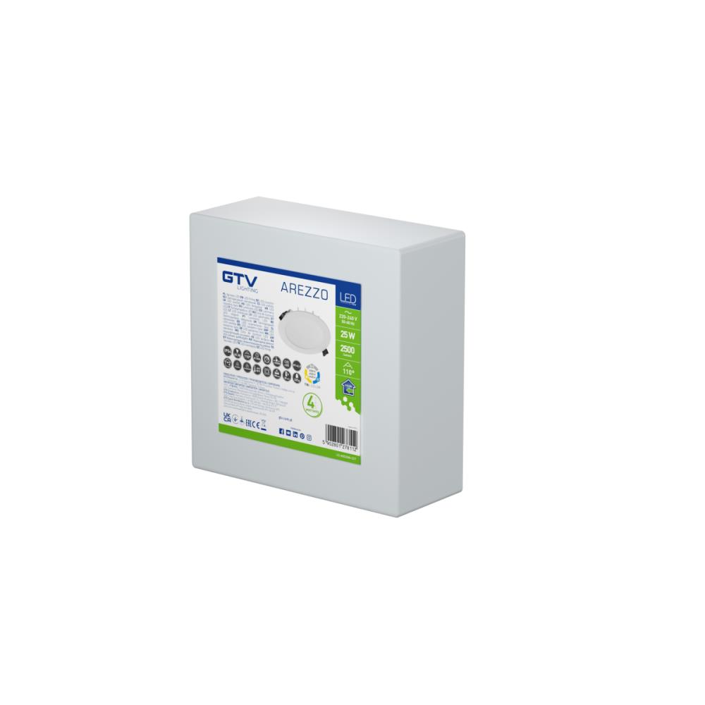 LD-ARZ25W-CCT LED осветително тяло СМ, 25W, 3000K,4000K,6400K, 2500lm, IP54, Ø190x30mm GTV_small