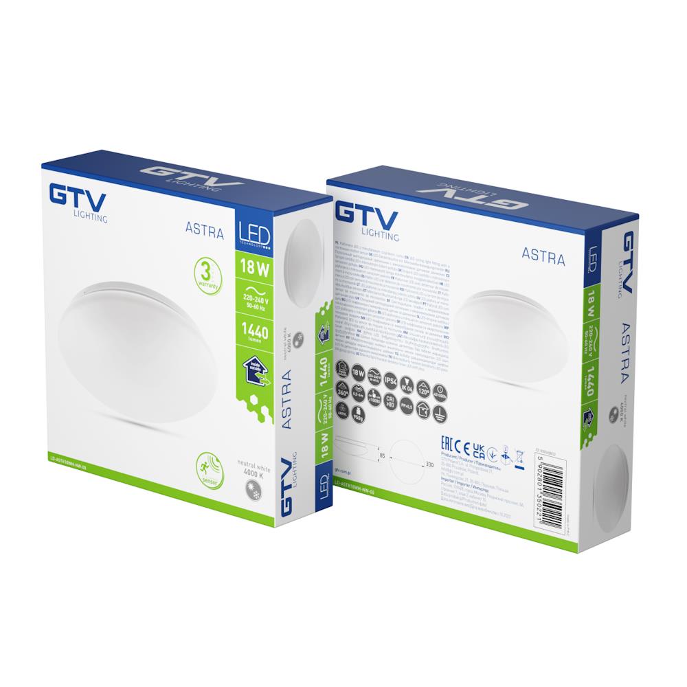 LD-ASTR18WM-NW-00 Плфон ASTRA LED с микровълнов сензор, Ø330mm,4000K,18W,AC250V,PF>0,5,IP54 GTV_small