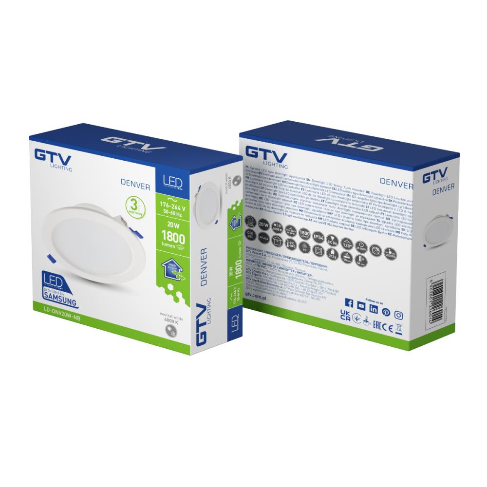 LD-DNV20W-NB LED Осветително тяло DENVER 20W, 1800 lm, AC176-264V,50/60Hz,IP54,angle 120°,4000K GTV_small