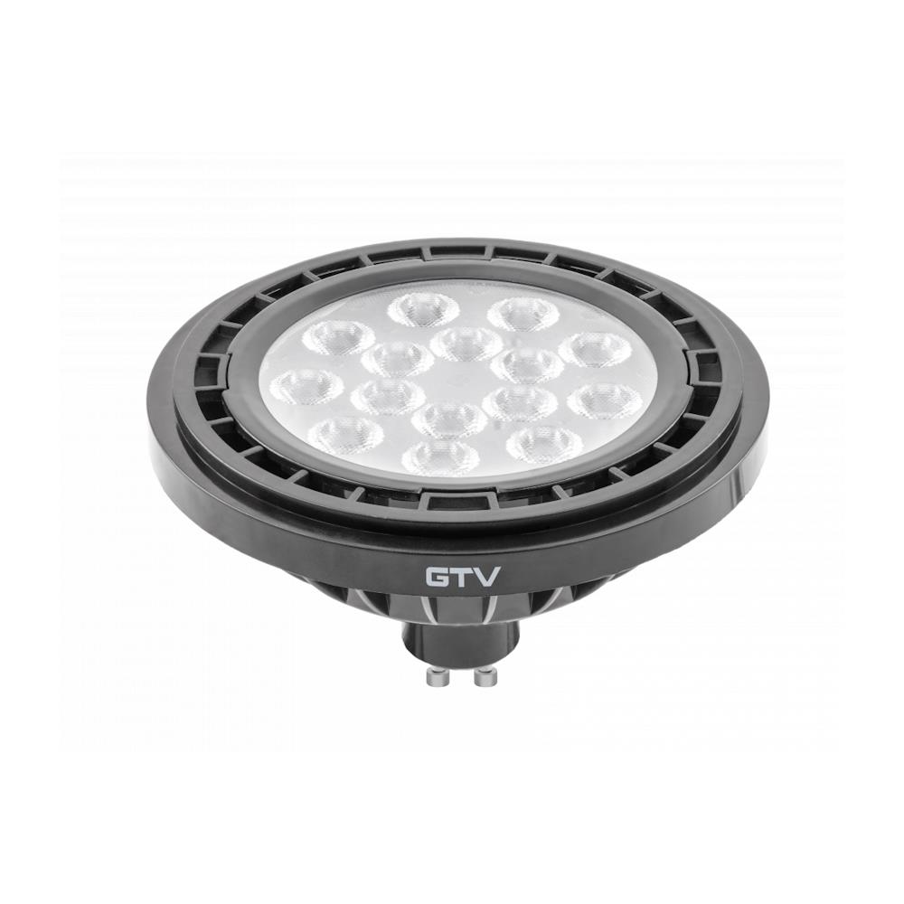 LD-ES111WW13W40-10 LED LED лампа, A-G,3000K,GU10,12,5W, AC220-240V,40°,1100lm,109mA,черен GTV