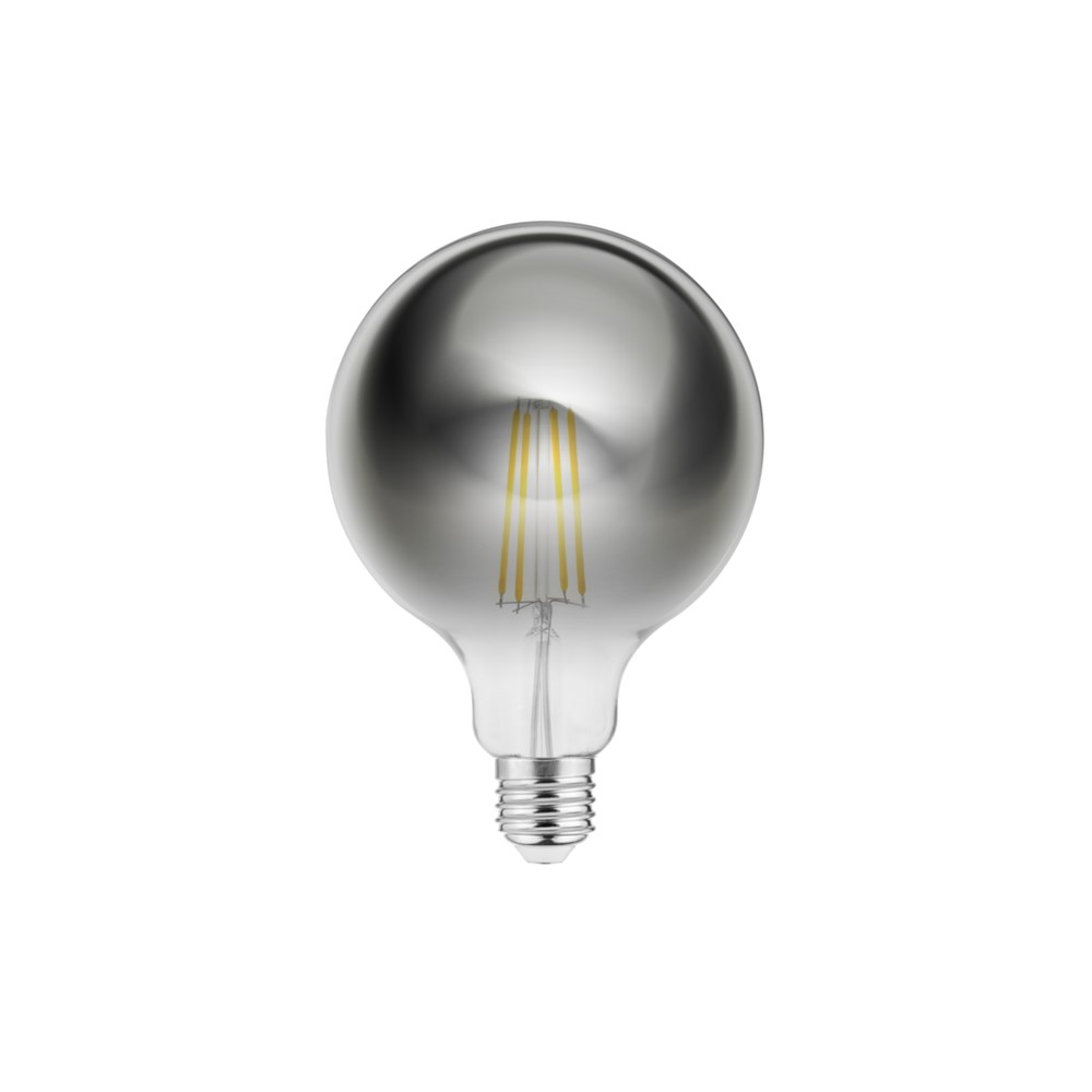 LD-G125FPE8-30 LED лампа 8W, FILAMENT, E27, 2700K, AC220-240V, 360°, 720lm, gray, GTV
