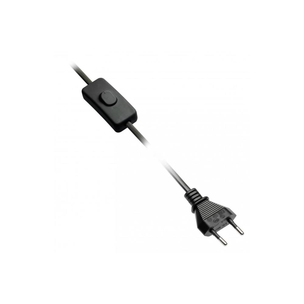 LD-KABE2M-10 Кабел с тънък щепсел и ключ 2m, 2x0,75mm², черен GTV_small