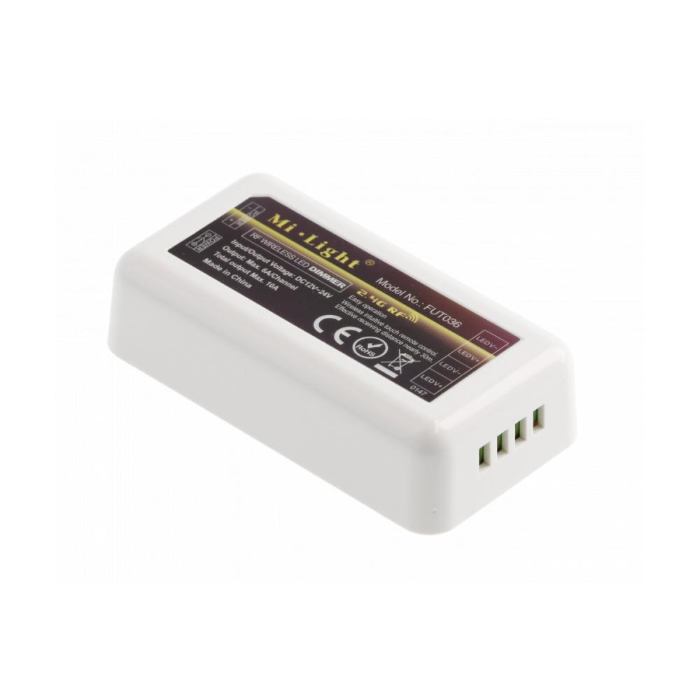 LD-KONML-MONO Контролер 1 зона LED MONO, 12-24VDC, 120/240W, max.6A/канал, IP20 GTV_small