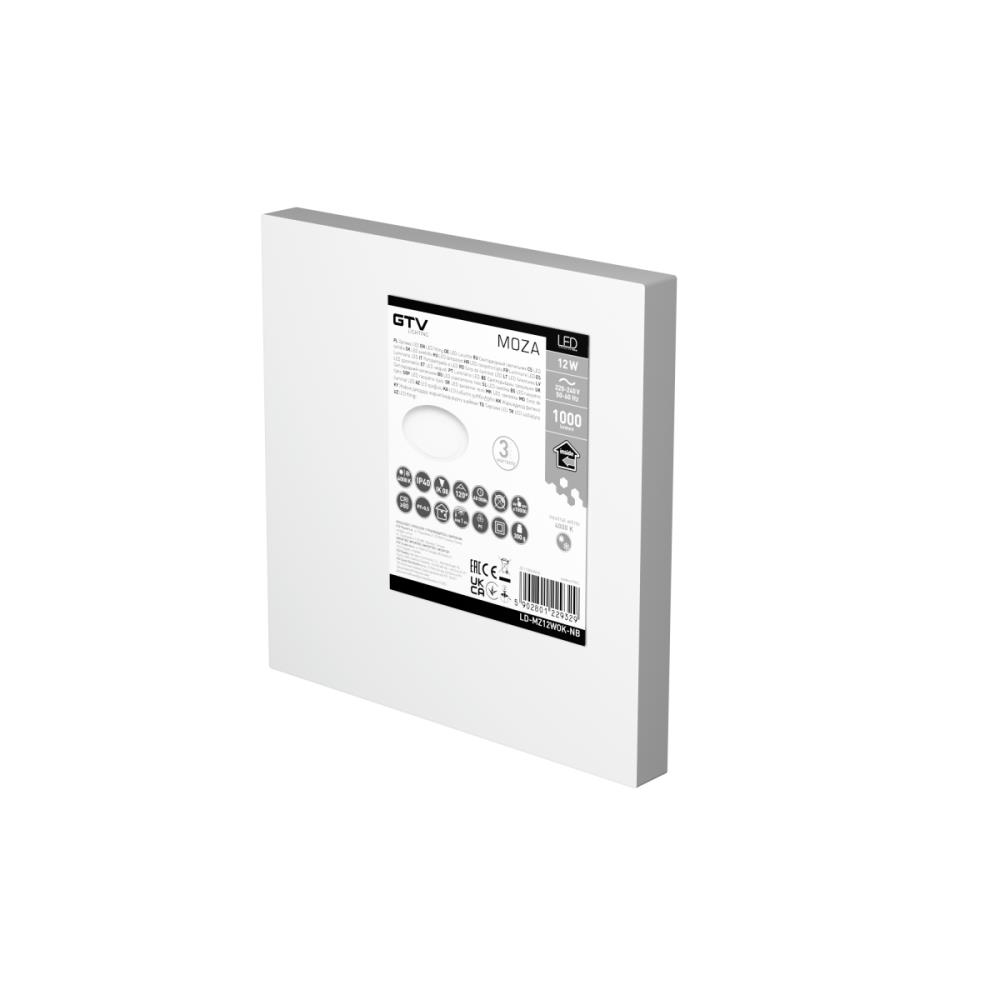 LD-MZ12WOK-NB LED осветително тяло СМ, 12W, 4000K, 1000lm, IP40, Ø 180x16mm GTV_small