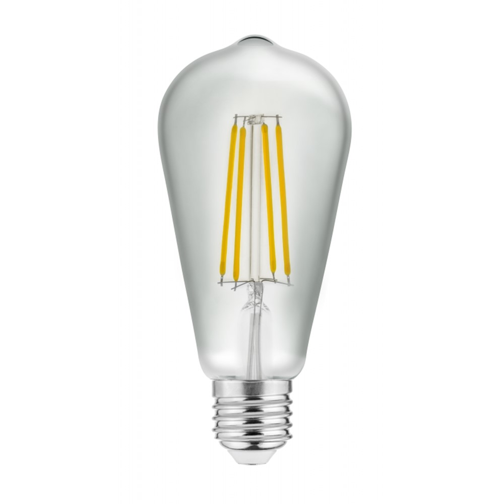 LD-ST64FLE6-40 LED лампа 6,0W, FILAMENT, A-G, ST64, 4000K, E27, AC220-240V, 360°, 600lm, 52mA GTV_small