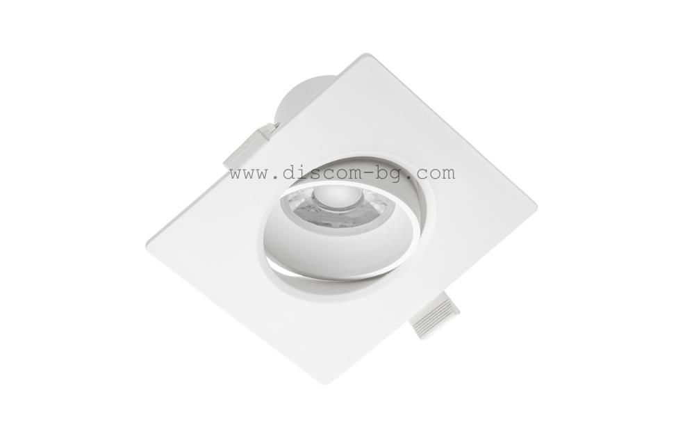 LD-VLRKW1038-CB LED осв.тяло СМ с насочване, 10W, 3000K, 800lm, IP20, 104x104x60mm GTV_small