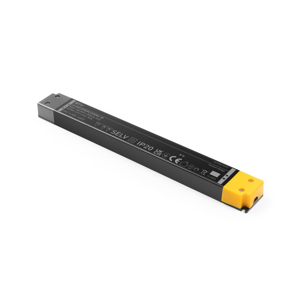 LD-ZAS12PROPLUS30WL-30 LED захранване PRO+ Long, DC12V, 30W, вход. AC220-240V, 251x30x16 мм, IP20, GVT