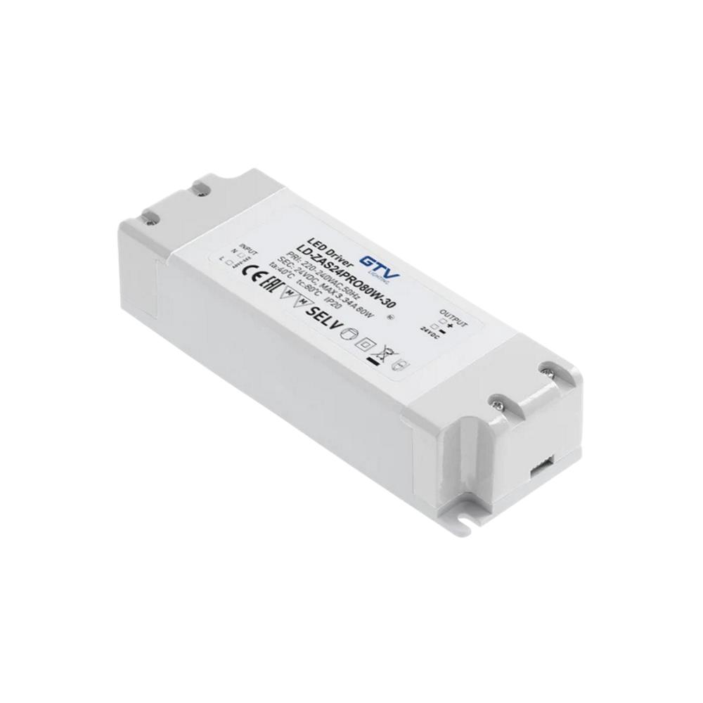 LD-ZAS24PRO80W-30 LED захранване 80W , input 220-240VAC, output 24VDC, IP20,180x52x42x176x30 mm GTV_small