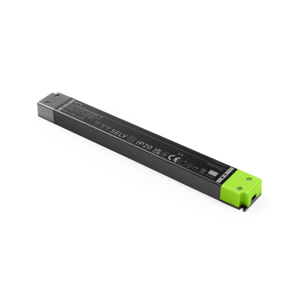 LD-ZAS24PROPLUS30WL-30 LED захранване PRO+ Long, DC24V, 100W, вход. AC220-240V, 251x30x16 мм, IP20, GVT