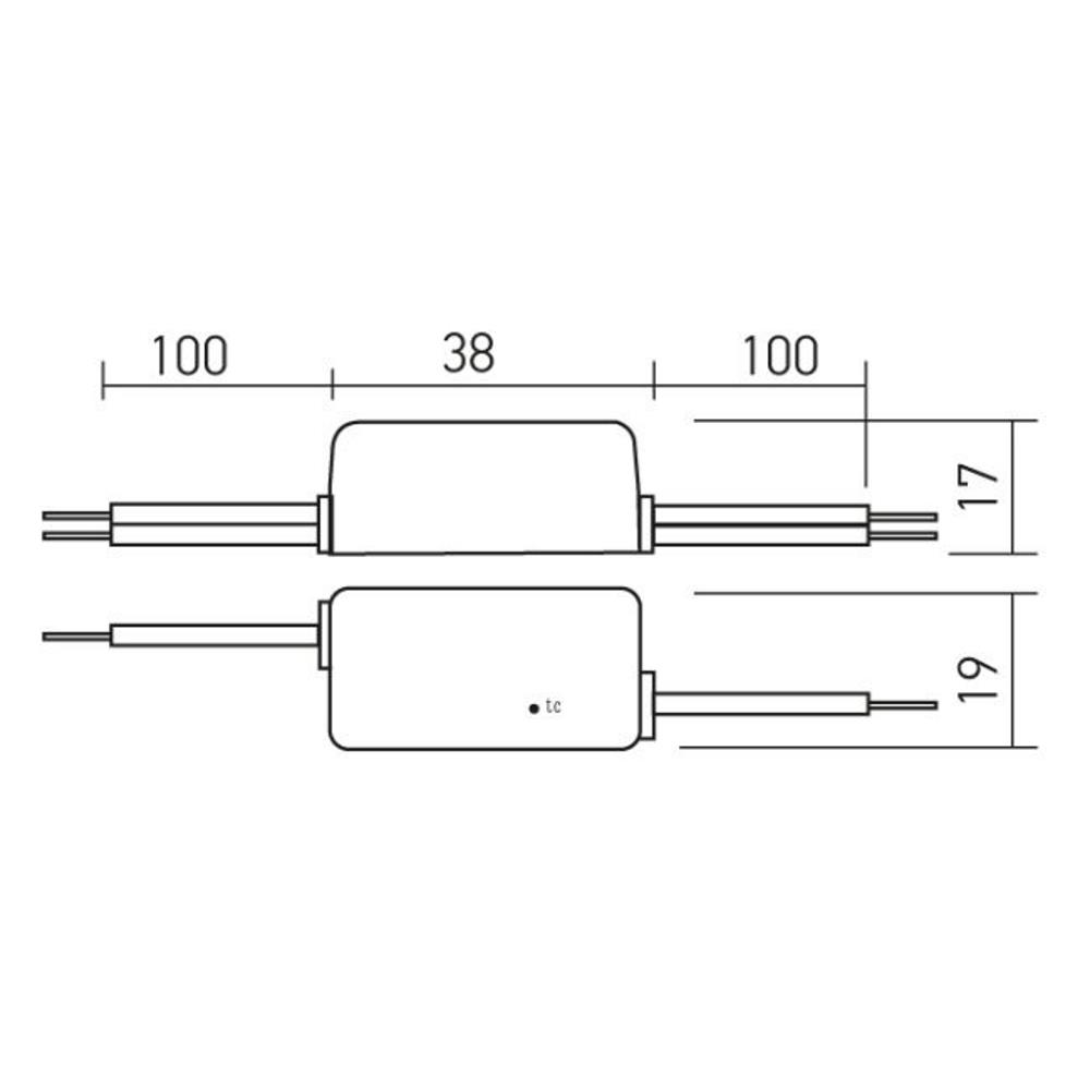 LD350.3MINI Драйвер LD IP65, с постоянен ток, 350mA 1,4W, за LED вериги, Arelux_small