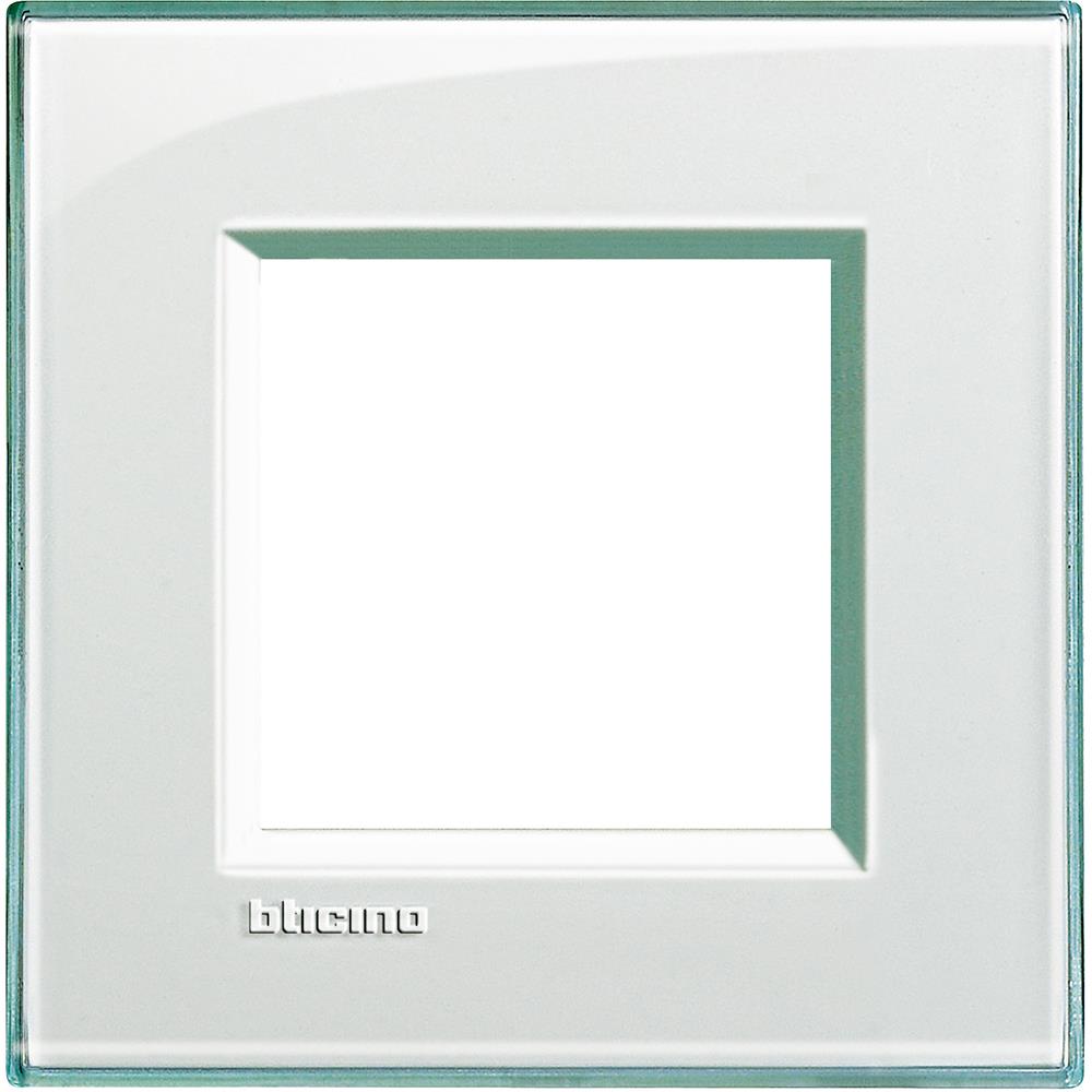 LNA4802KA Рамка 2М Living Light Square Aquamarine Bticino