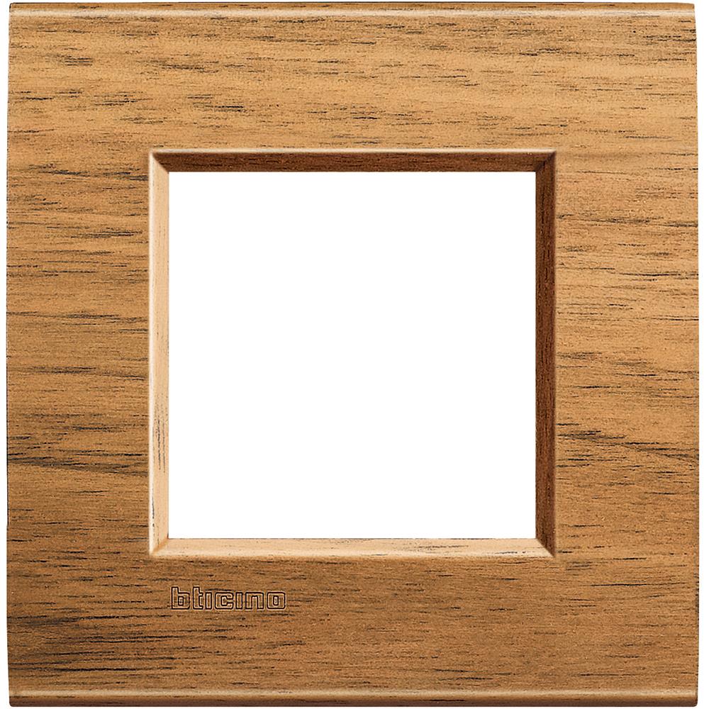 LNA4802LNC Рамка 2М Living Light Square walnut Bticino