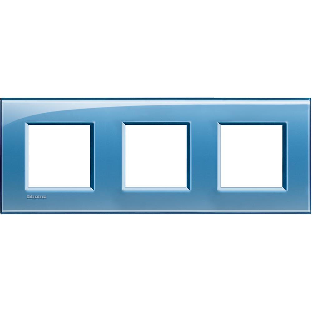 LNA4802M3AD Рамка 3x2M 71mm Living Light Square Blue Bticino_small