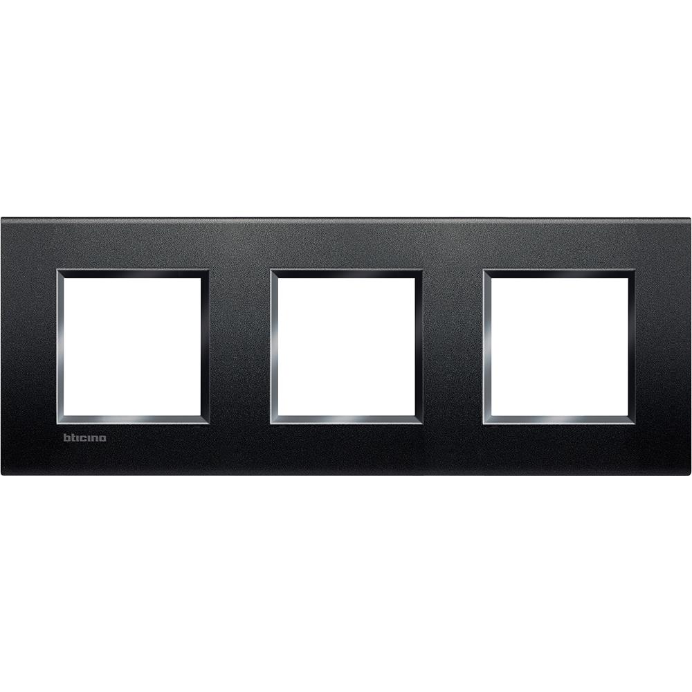 LNA4802M3AR Рамка 3x2M 71mm Living Light Square Anthracite Bticino_small