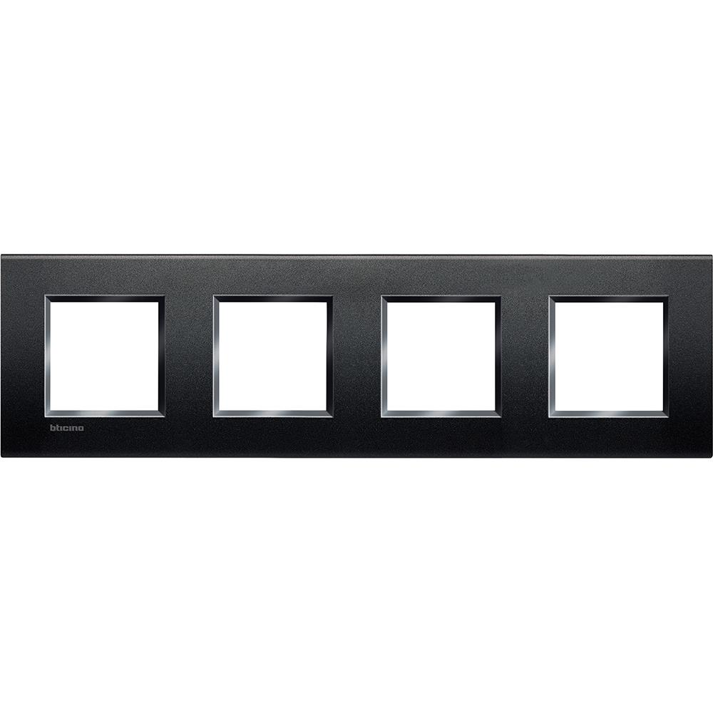 LNA4802M4AR Рамка 4x2M 71mm Living Light Square Anthracite Bticino_small