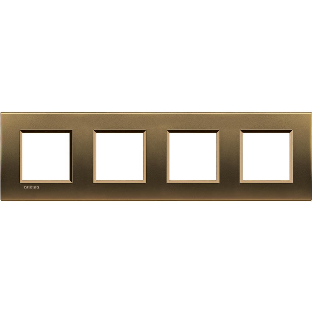 LNA4802M4BZ Рамка 4x2M 71mm  Living Light Square bronze Bticino_small