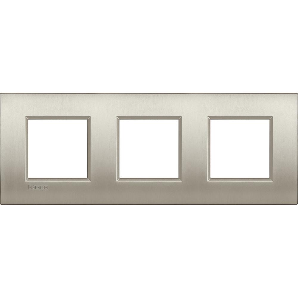 LNE4802M3TIS РАМКА 3х2М 71 mm Livinglight AIR Brushed Titanium Bticino - До изчерпване