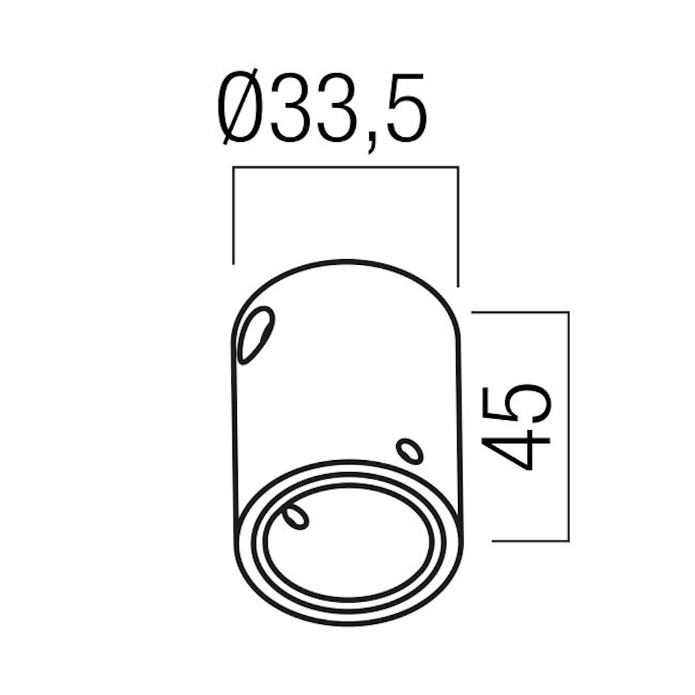 LP25CWF SWH Краен елемент за закрепване на тръбна LED лента от 25 mm XLOOP на таван или стена Arelux_small