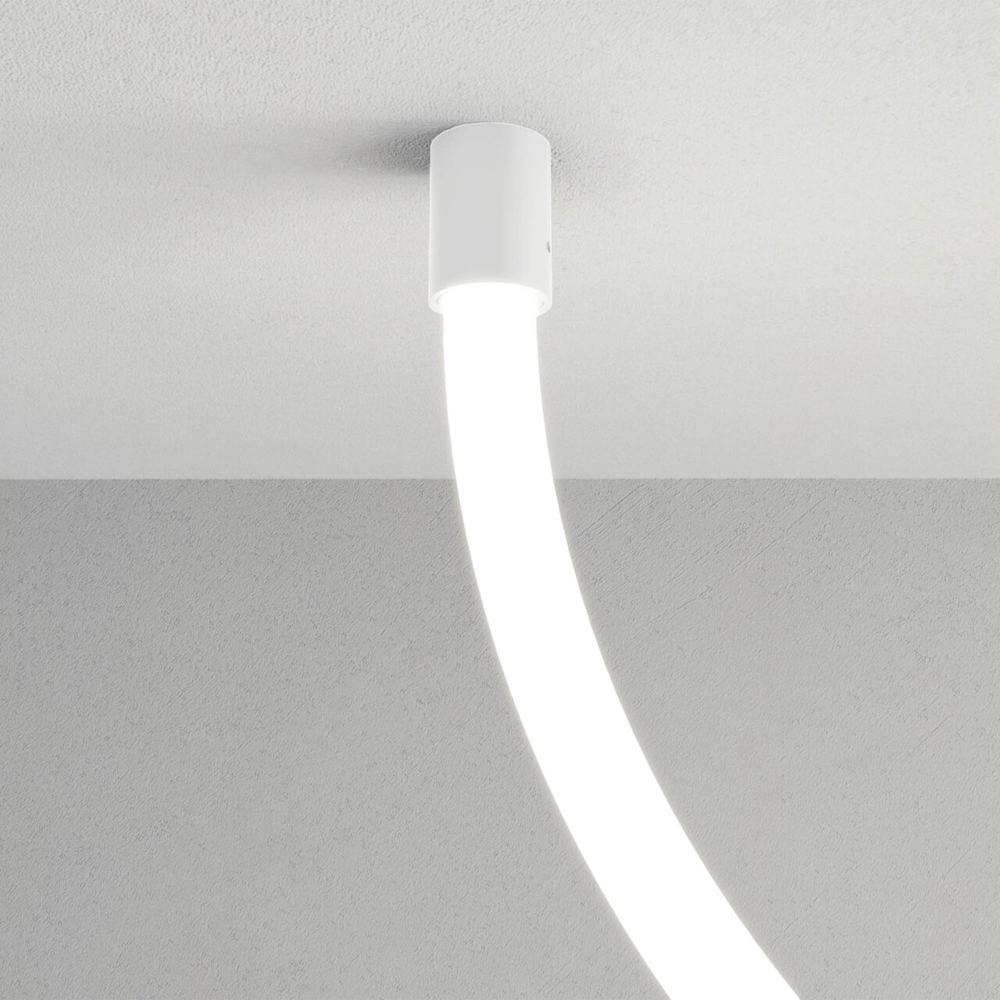 LP25CWF SWH Краен елемент за закрепване на тръбна LED лента от 25 mm XLOOP на таван или стена Arelux