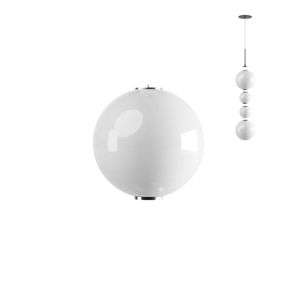 LSD01-2449SBK Междинен дифузер за пендел BILIA, SMD LED 7,5W 3000K, D200, IP44, Sand Black, Redo_small