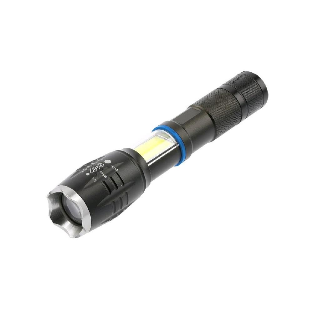 LT-LB8WT6-60 LED Фенерче 8W, 3 режима (SOS, ZOOM,STROBE),3xAAA 1,5V,800lm,6400K,500m,IP44,черен GTV_small