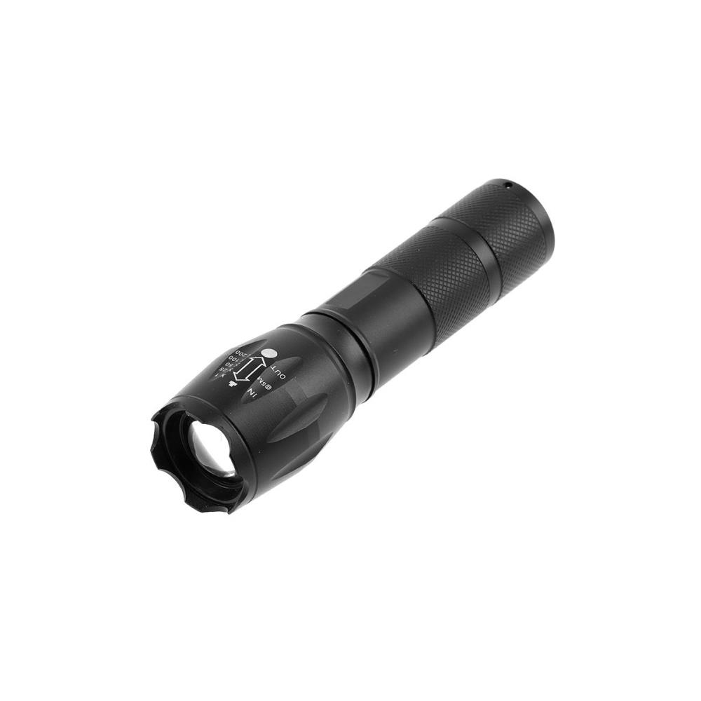 LT-LKSZ3W-60 LED фенерче 5W, 6400K, 300 lm, IP44, ZOOM, 3xAAA1.5V, обхват 200м, Al, черен GTV