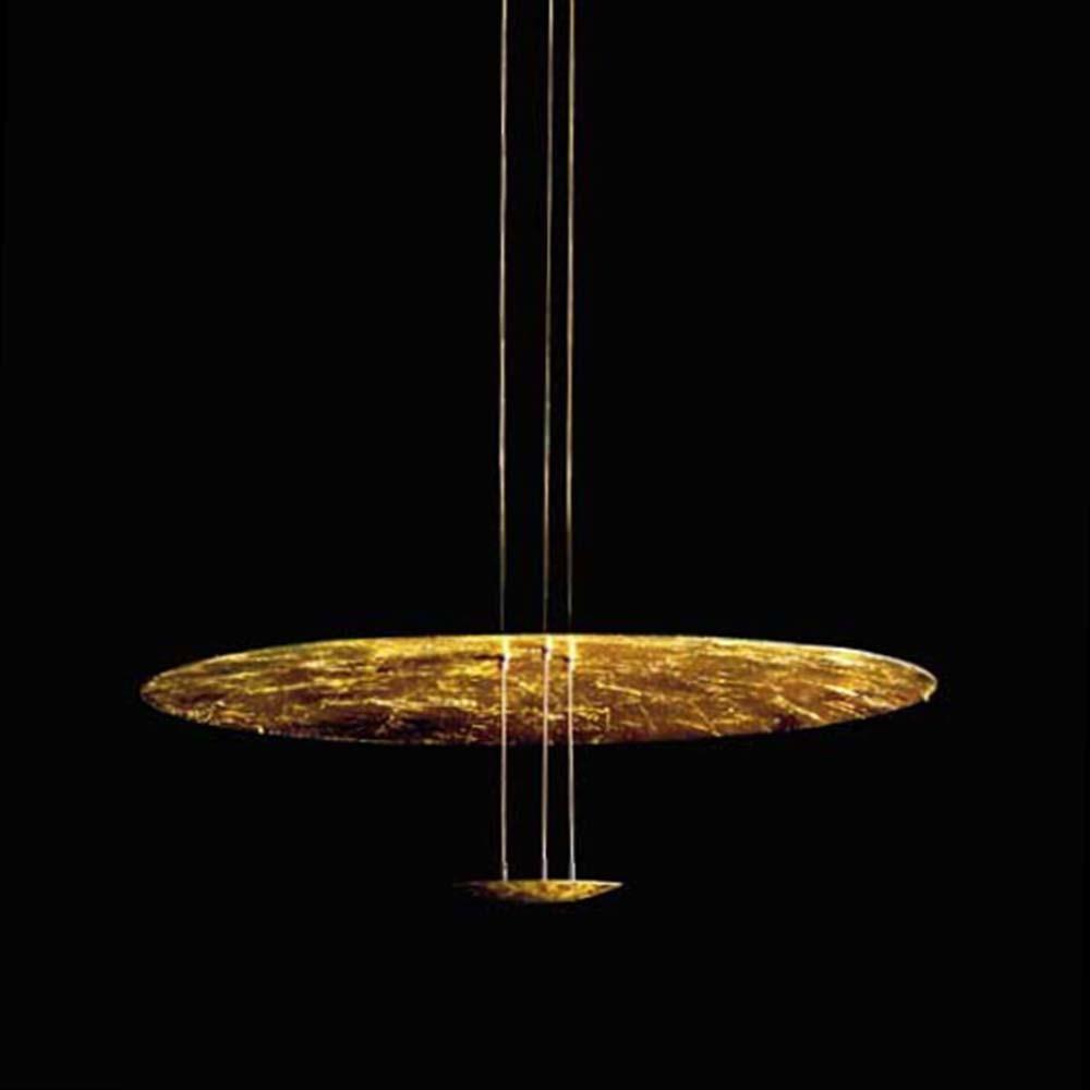 MBLG Осветително тяло Macchina della Luce, model B, LED 2x6W 2700K, Ø80-18см, gold, Catellani&Smith