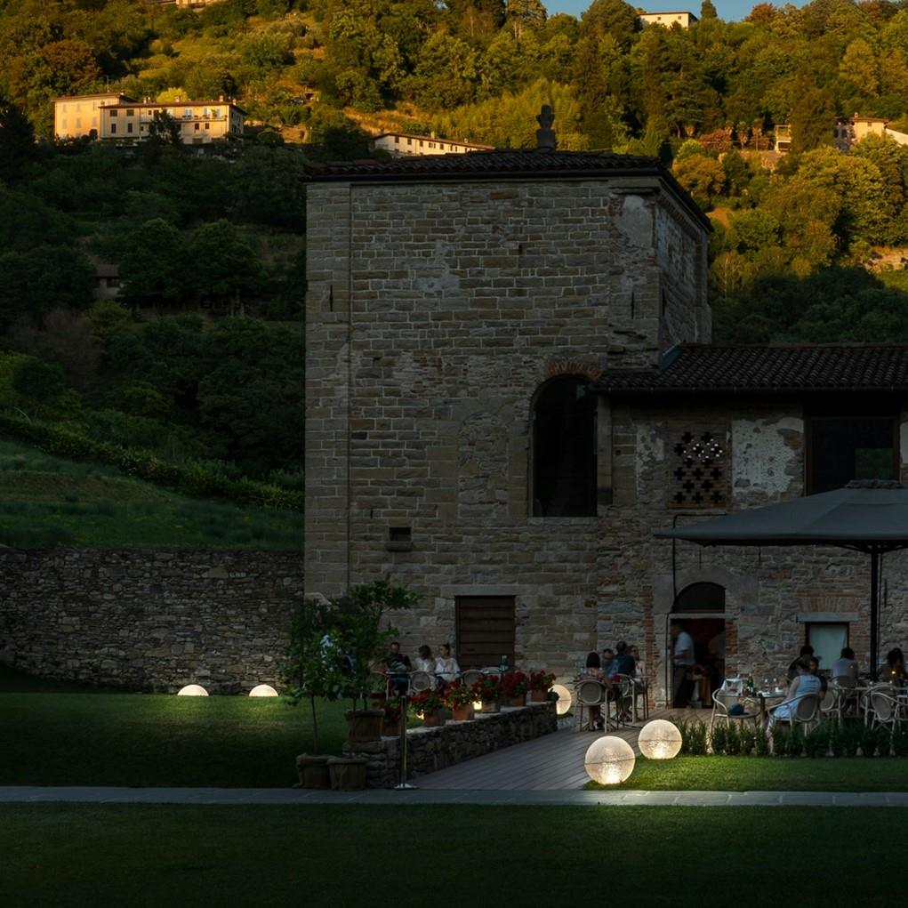 MD3 Лампион Medousê F, LED 1x15W 2850K, Ø30см, IP64, green/aluminium details, Catellani&Smith_small