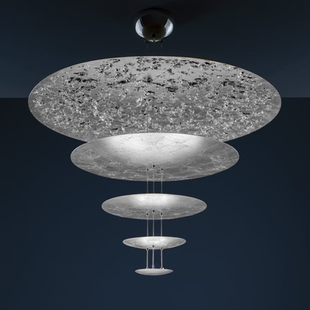 MDLS Осветително тяло Macchina della Luce, model D, LED 10x6W 2700K, Ø120-80-50-30-18см, silver, Catellani&Smith