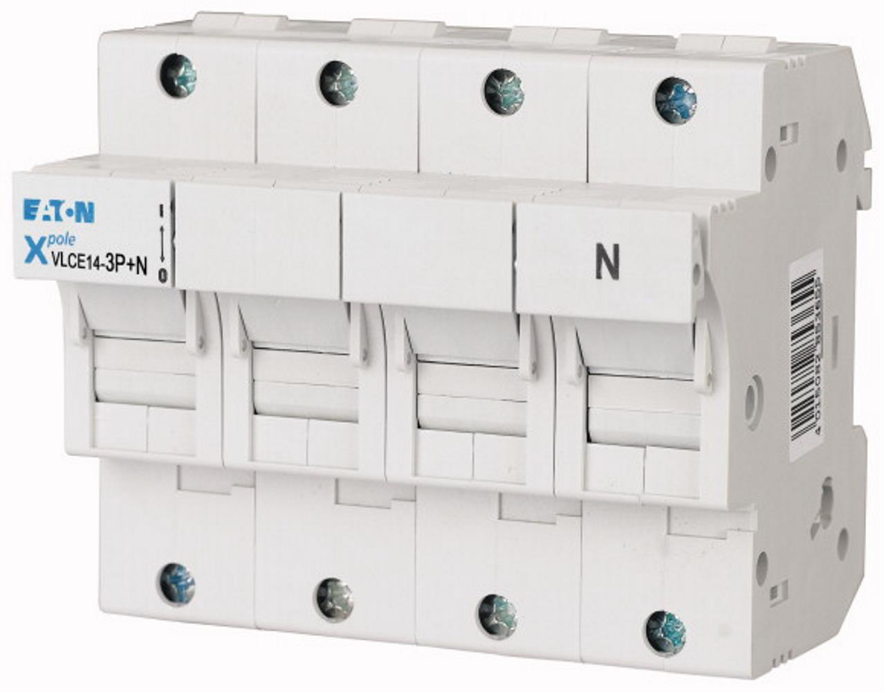 192379 VLCE14-3P+N - Прекъсвач стoпяеми вложки 14x51, 3P+N, 6 мод., max.50A, Eaton