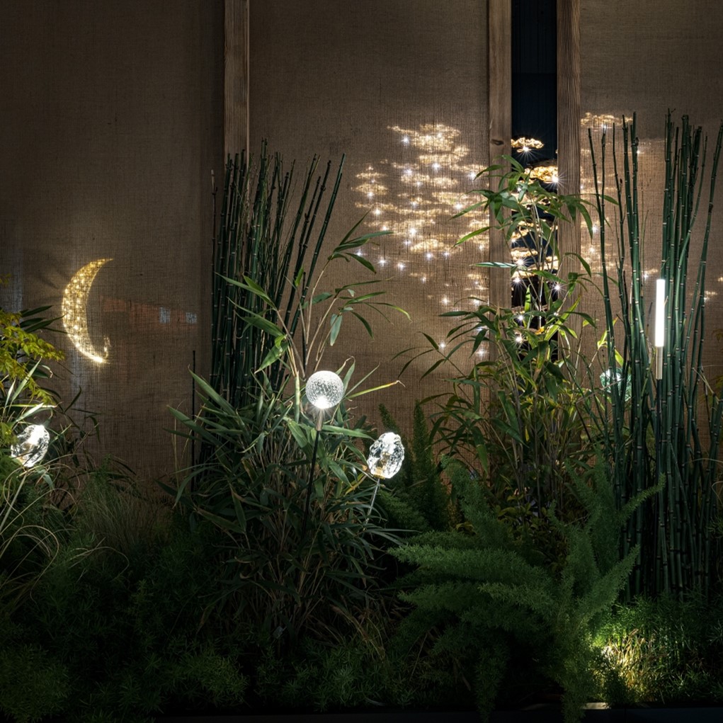 MR100 Лампион More F, LED 1xG4 1,5W 12V DC, H100см, кабел 170см, transparent, Catellani&Smith_small