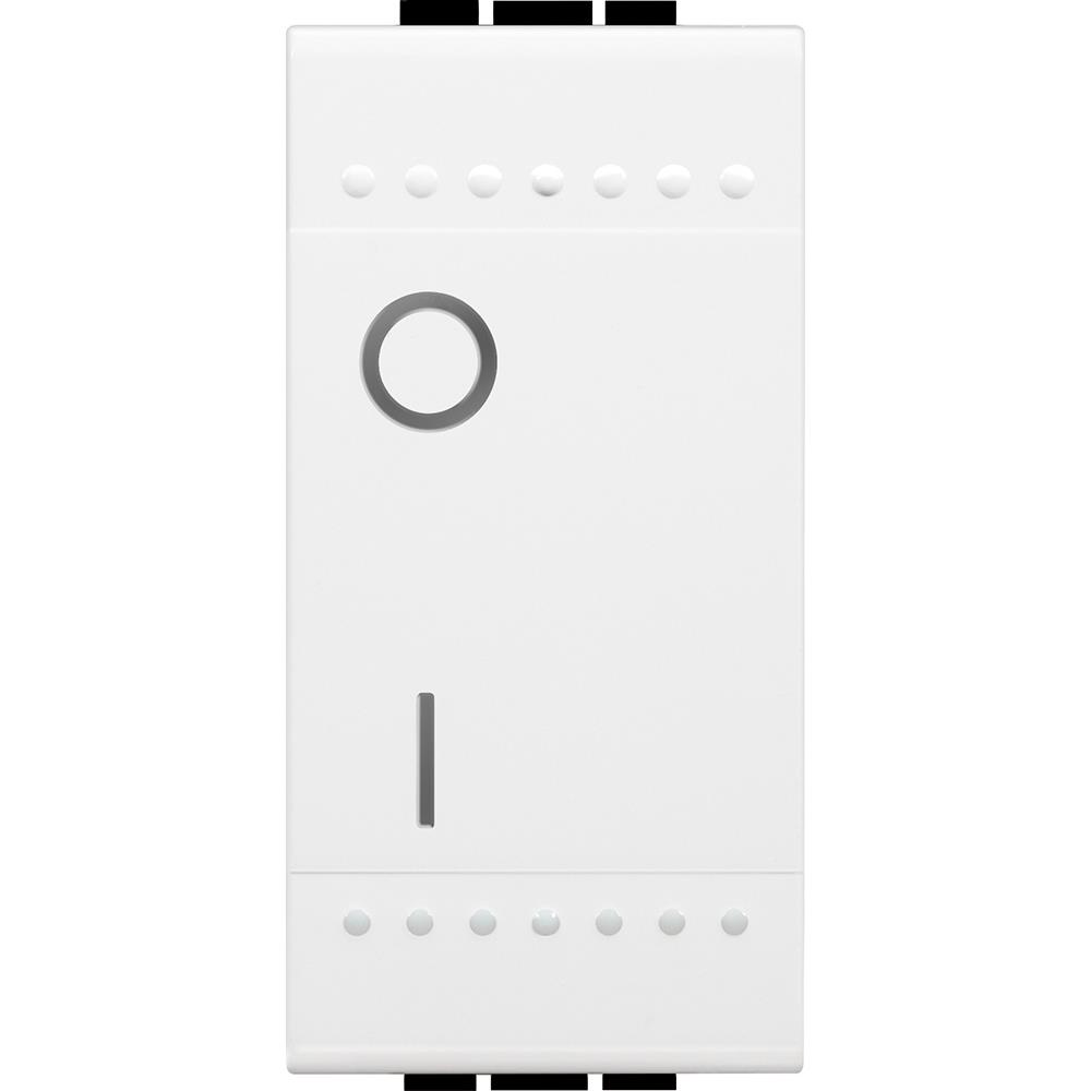 N4002N Ключ 2P 16A 250 Vac  Бял 1М Bticino Living Light
