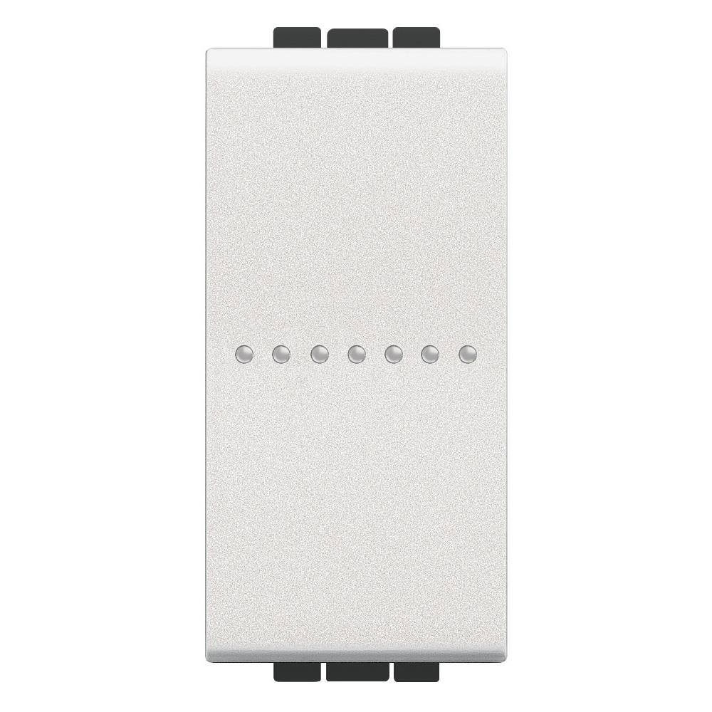 N4051N Еднополюсен ключ 10 AX 250 Vac аксиален 1М Бял Bticino Living Light