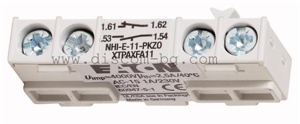 082882 NHI-E-11-PKZ0 - Фронт контактен блок 1NO+1NC за PKZ0(4)
