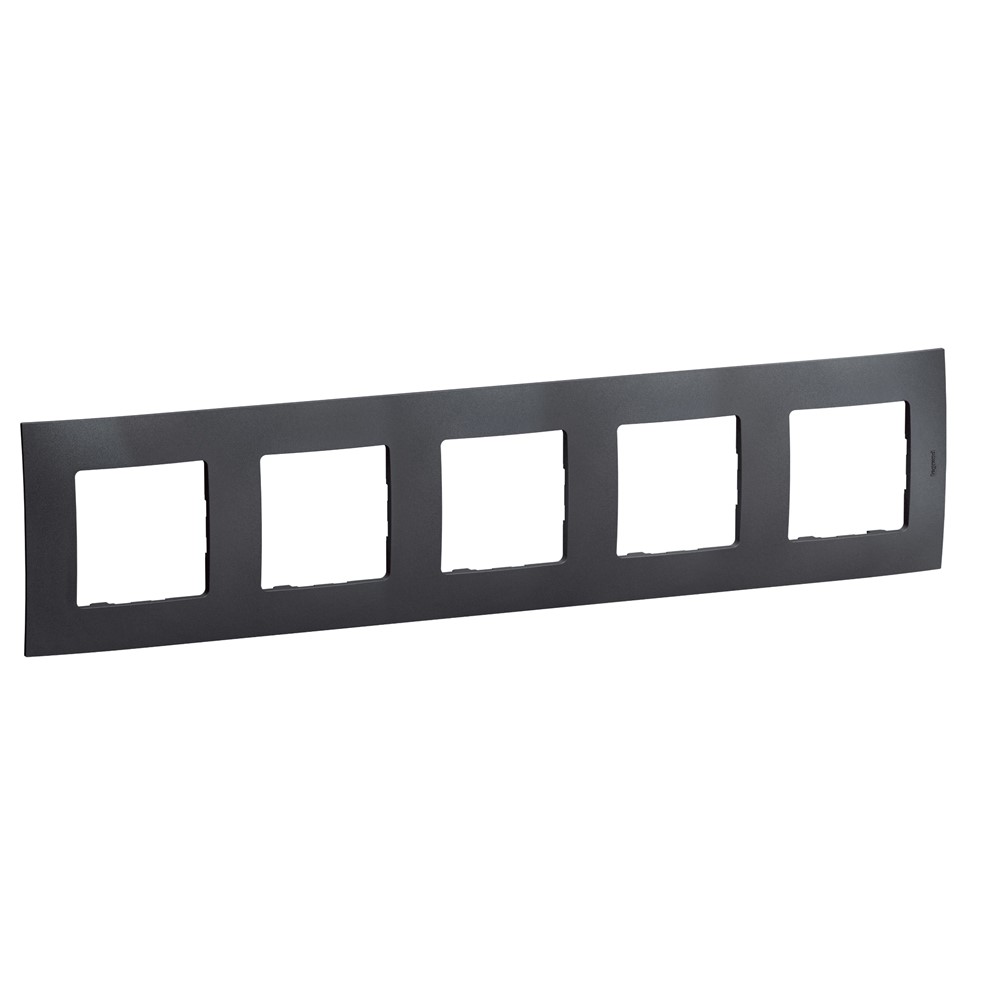 NP115GR Декоративна рамка Niloe NEW, 5x, тъмно сив, Legrand