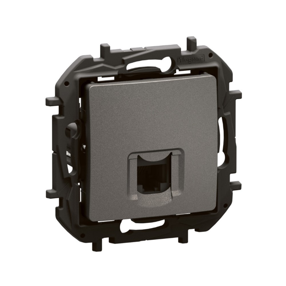 NP421MG Телефонна розетка RJ11 Niloe NEW, сив, Legrand_small