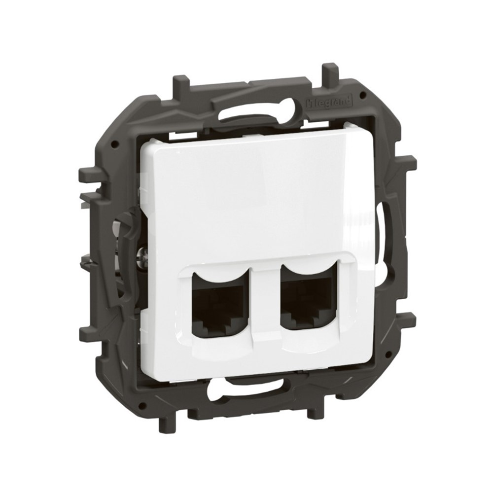 NP4336WH Двойна розетка RJ45 Niloe NEW, cat.6 UTP, бял, Legrand