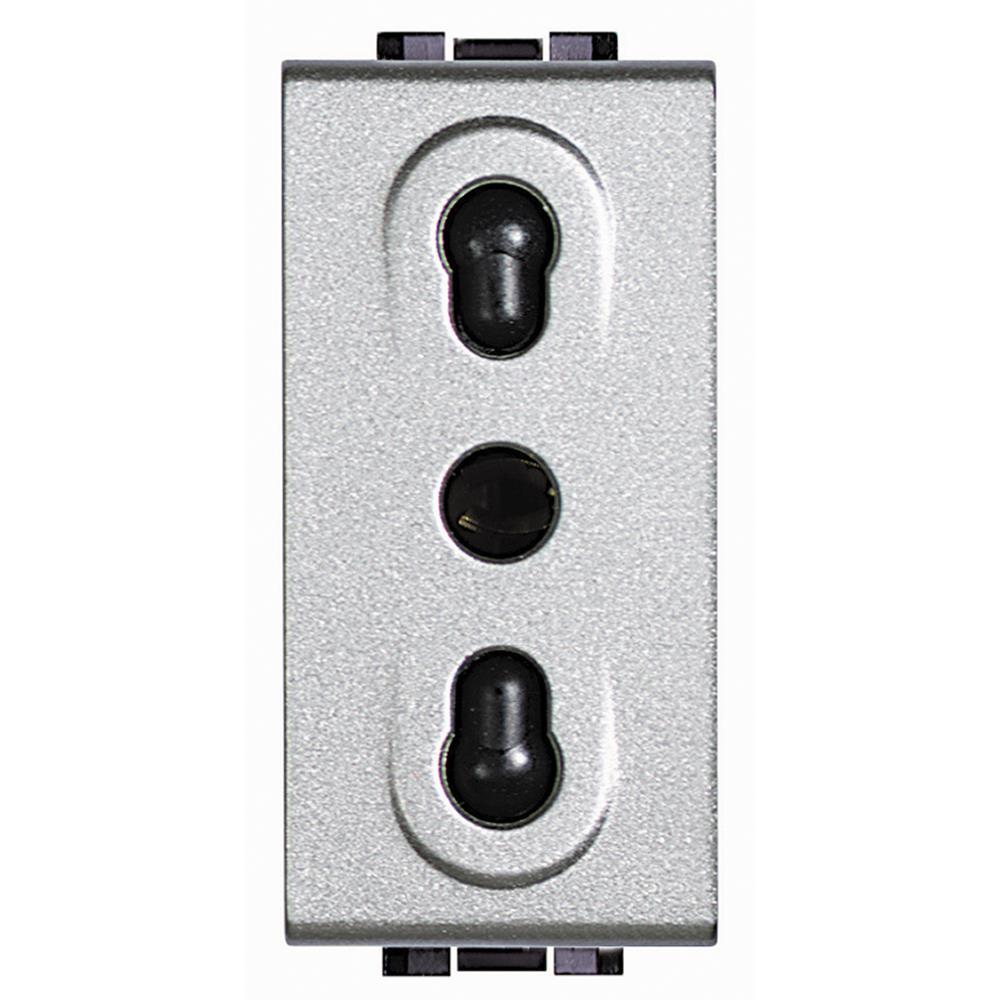 NT4180-EU Контакт 2P+E 10/16A италиански стандарт 1М Tech Bticino Living Light
