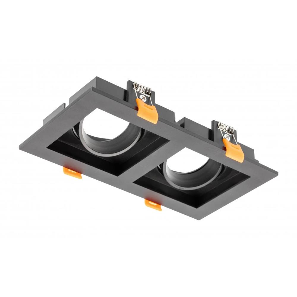 OP-RUBIOKW2-00 Спот двоен подвижен RUBIO IP20, 187x102mm, квадратен, черен GTV_small