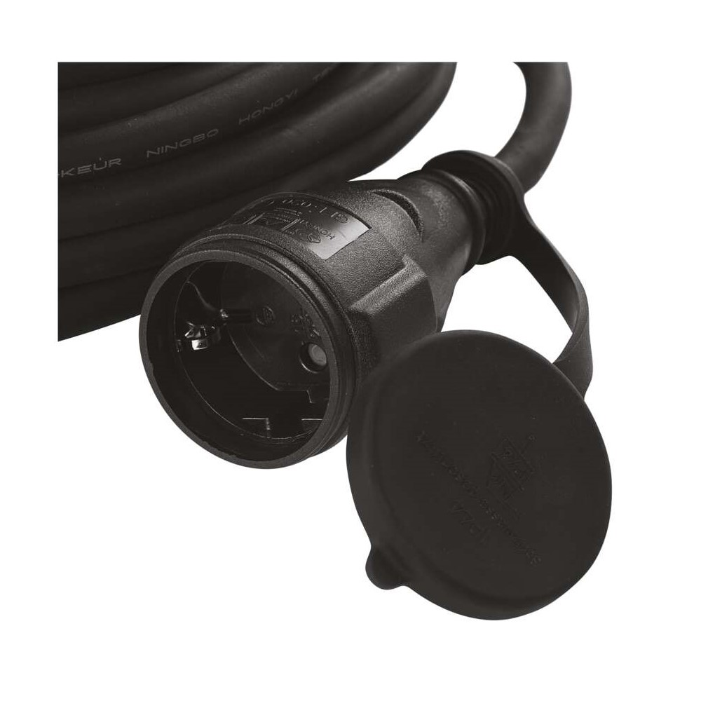 P01820 Удължител 20 м, 1х1,5мм² IP 44, черен, Emos_small