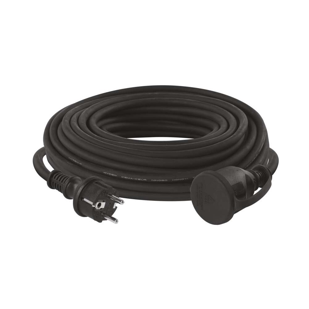 P01820 Удължител 20 м, 1х1,5мм² IP 44, черен, Emos