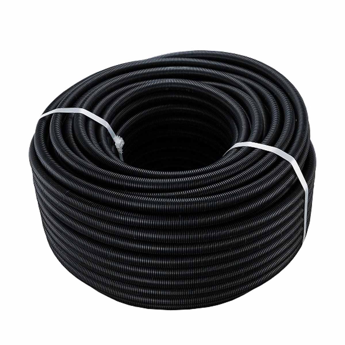 P575 Гофрирана тръба ф20 мм, 320 N, с плъзгащ слой, дължина 100 м, black, Primo