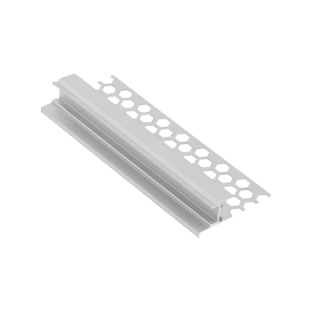 PA-GLAXGKS3M-00C Алуминиев профил GLAX за LED лента, за гипсокартон, L=3 м, неанодизиран, GTV