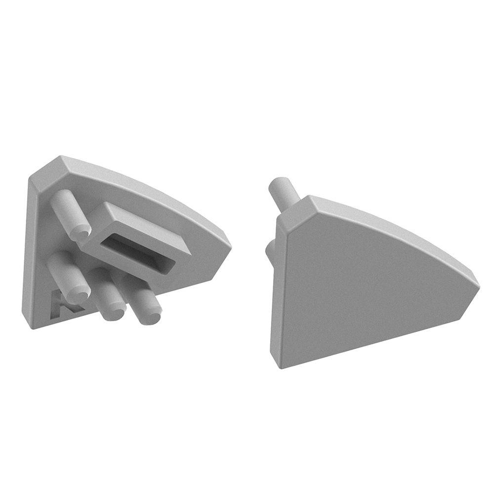 PA-ZASGLAXNKKT-00  Краен капак за GLAXcorner профил, сив,(компл. 10 бр.) ABS GTV