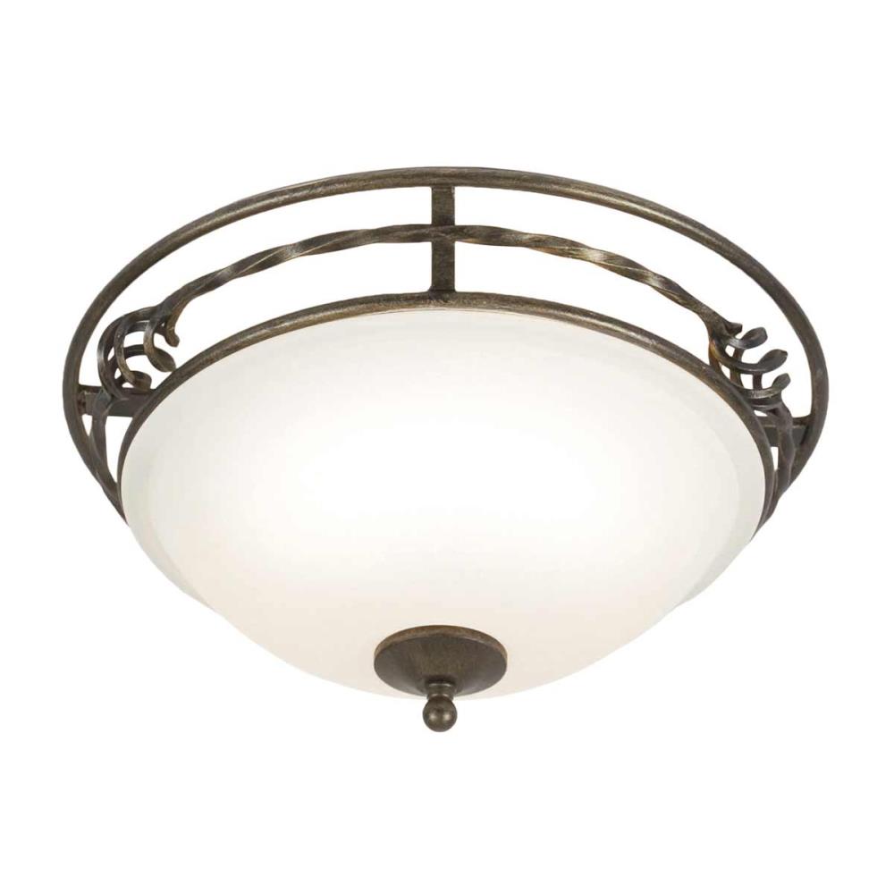 PB-F-A-BLK-GOLD - Light Flush Light Style A – Black/Gold - Плафониера, Elstead Lighting_small