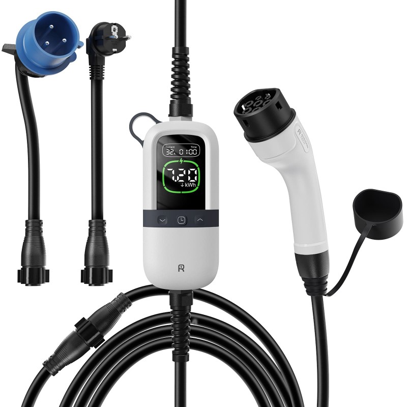 PC280-7K2 Мобилно зарядно устройство RheidonTech PC280, Тип 2, Монофазна 7.4 KW, 7,5 м, EVPoint