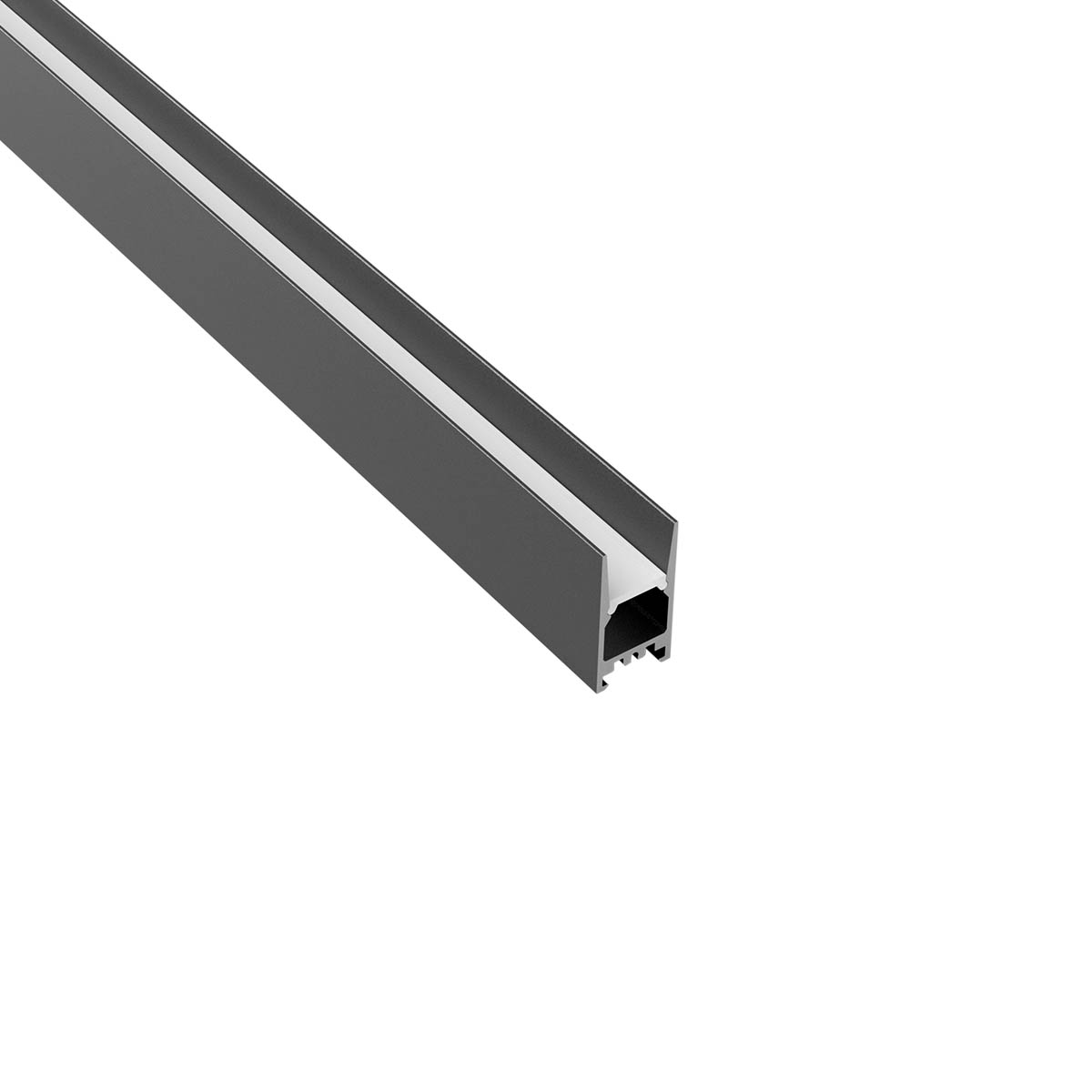 PRF011/300 SBK Профил за гъвкава LED лента, 3м, с дифузер, sand black, Arelux_small