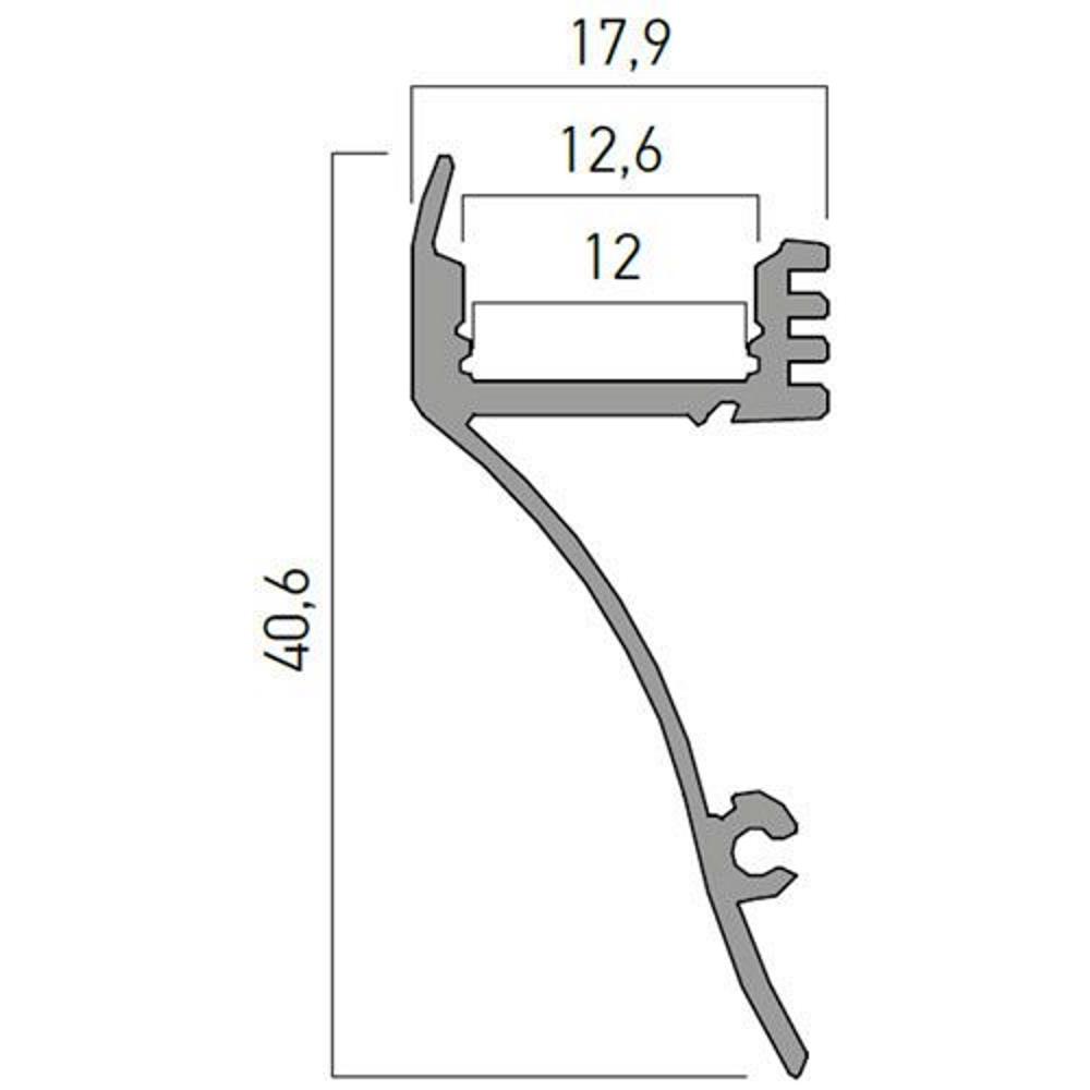 PRF100/200 PRF100 Профил 2 m, for INDIRECT LIGHTING, Arelux_small