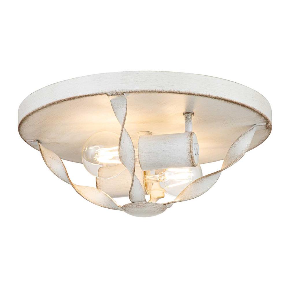 QZ-BRADBURY-F-AWH Плафониера Bradbury, Ø330mm 2x60W E14, Antique White, Elstead Lighting_small
